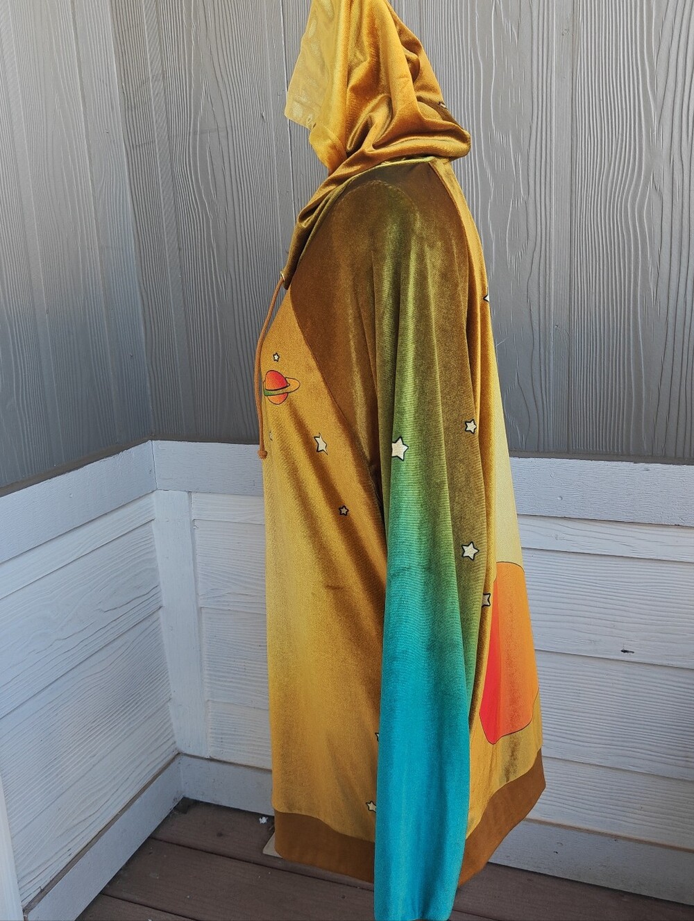 Aviator Nation velvet celestial hoodie oversized L - Picture 6 of 11